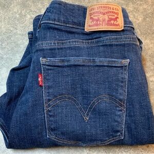 Levi's Women's Dark Blue Denim Jeans